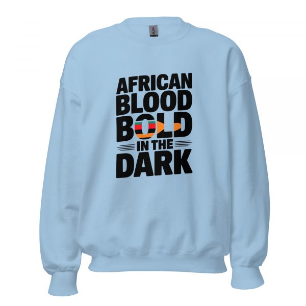African Blood Bold in the Dark Halloween Sweatshirt - Image 2