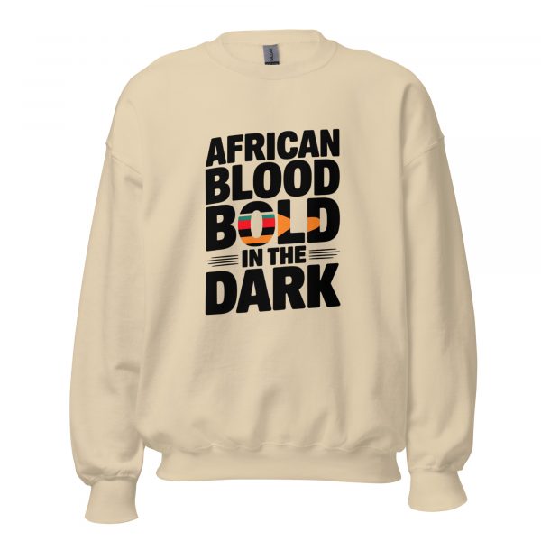 African Blood Bold in the Dark Halloween Sweatshirt - Image 4