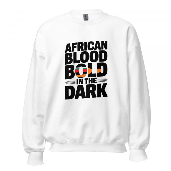 African Blood Bold in the Dark Halloween Sweatshirt
