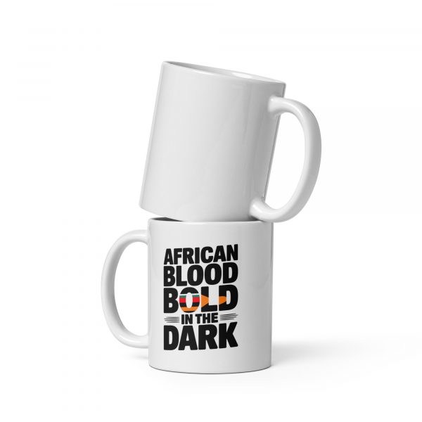 African Blood Bold in the Dark Glossy Mug - Image 2