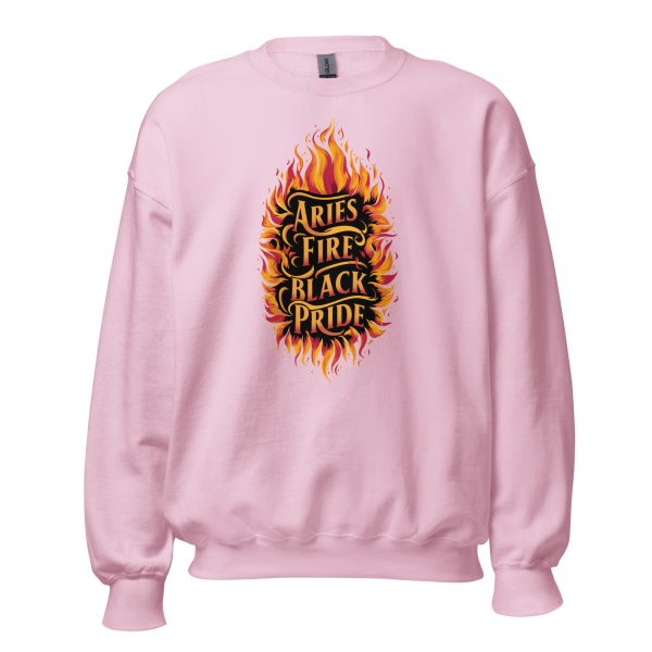 Aries Fire, Black Pride Sweatshirt - Image 3
