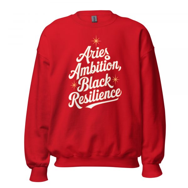 Aries Ambition: Black Resilience Sweatshirt - Image 5
