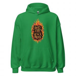Aries Fire, Black Pride Hoodie