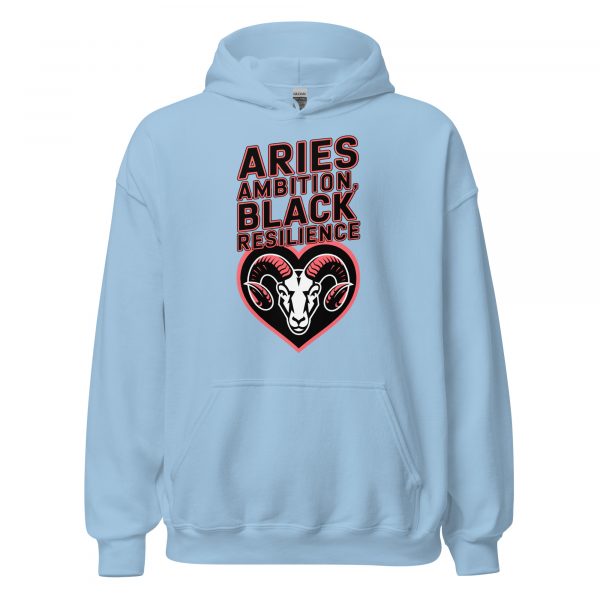 Aries Ambition: Black Resilience Hoodie - Image 2