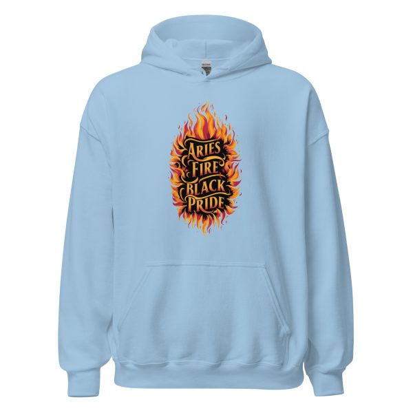 Aries Fire, Black Pride Hoodie - Image 3