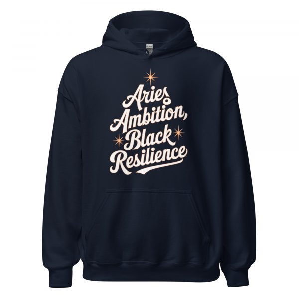 Aries Ambition: Black Resilience Hoodie - Image 3