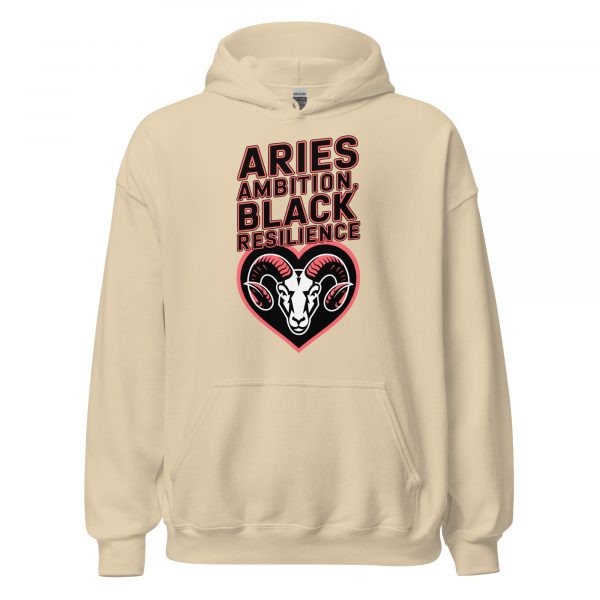 Aries Ambition: Black Resilience Hoodie - Image 3