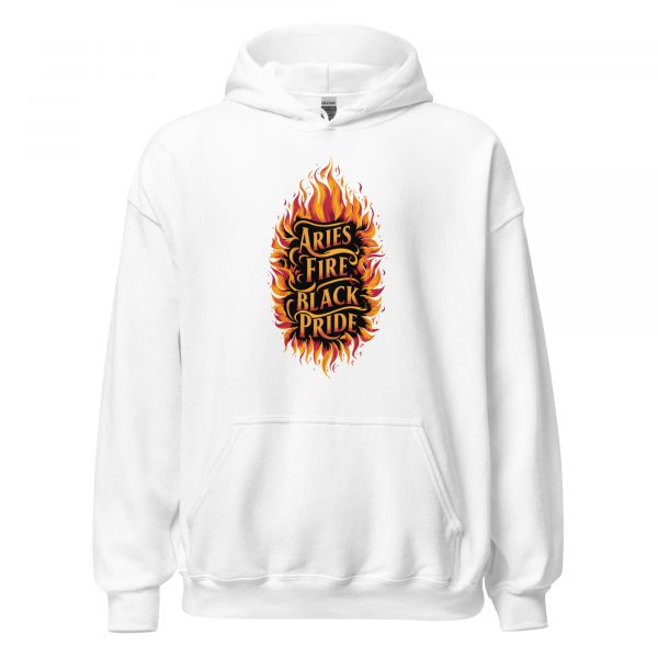 Aries Fire, Black Pride Hoodie - Image 5