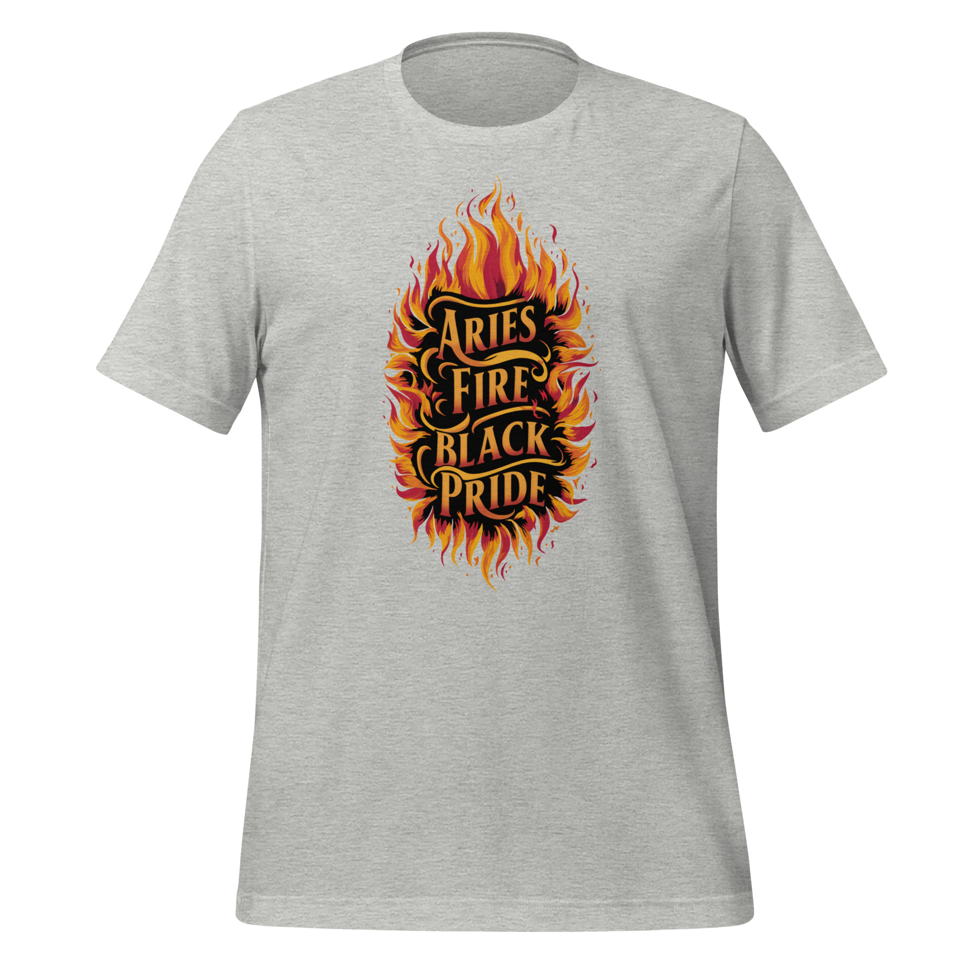 Aries Fire, Black Pride T-Shirt - Image 3