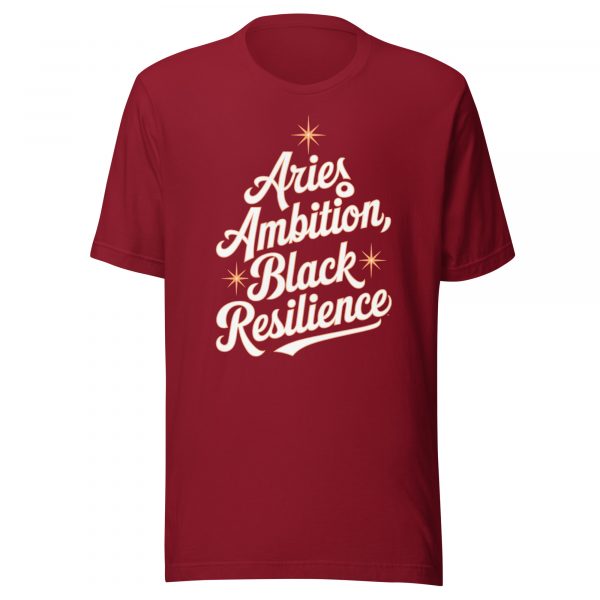 Aries Ambition: Black Resilience T-Shirt - Image 3