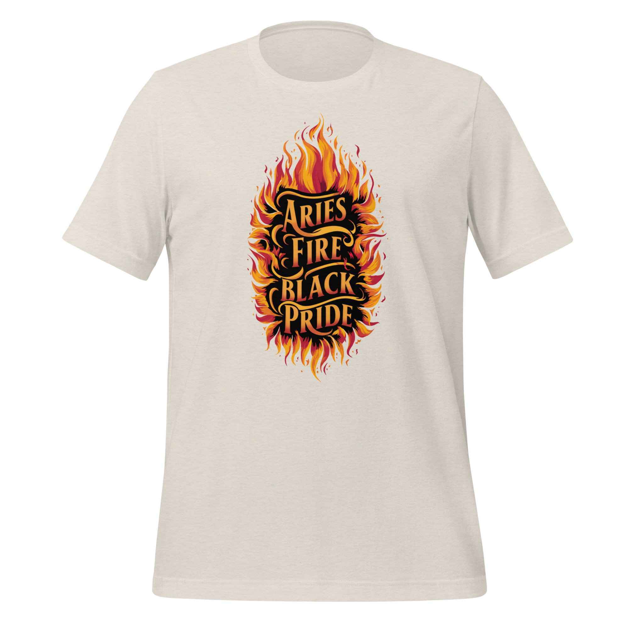Aries Fire, Black Pride T-Shirt - Image 4