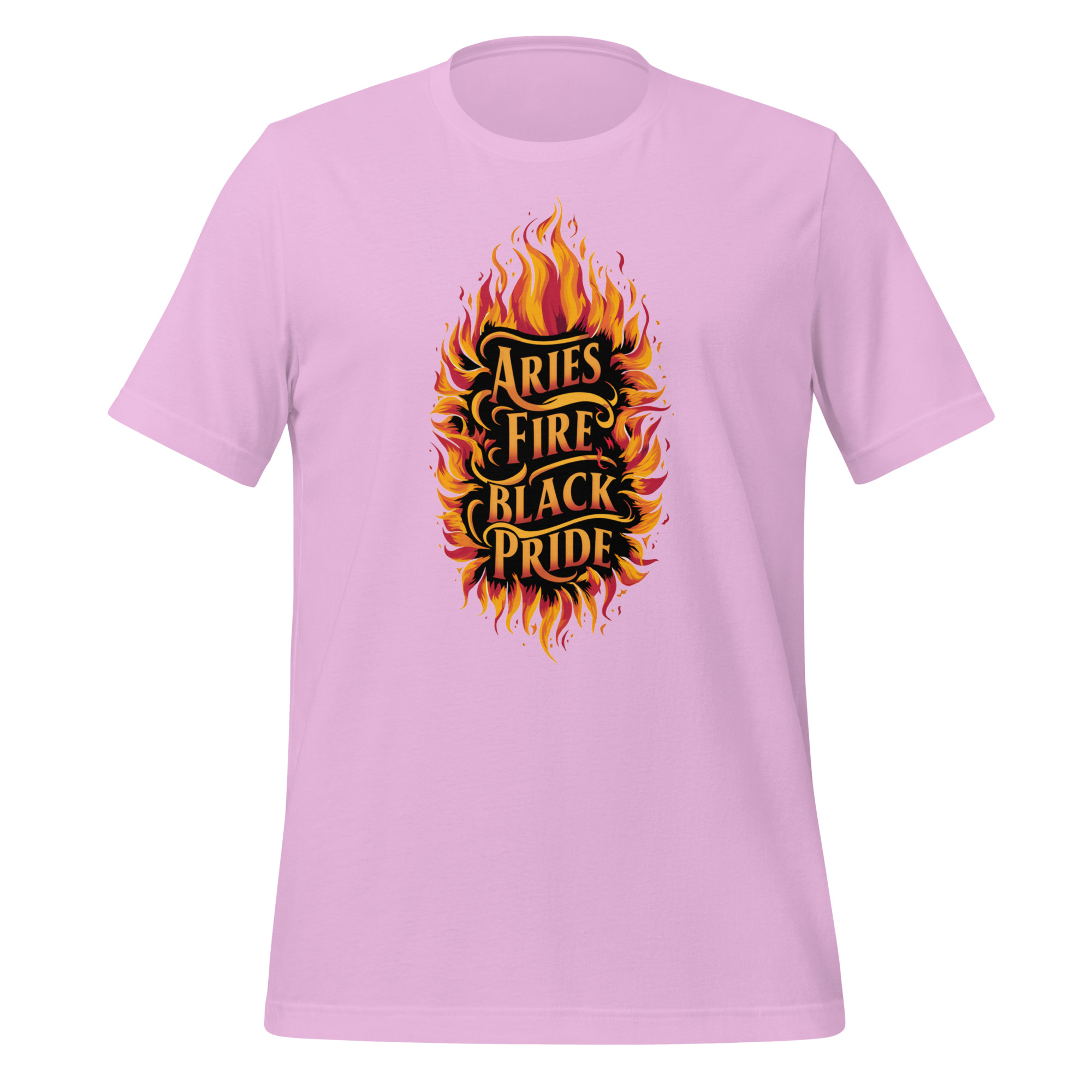 Aries Fire, Black Pride T-Shirt - Image 2
