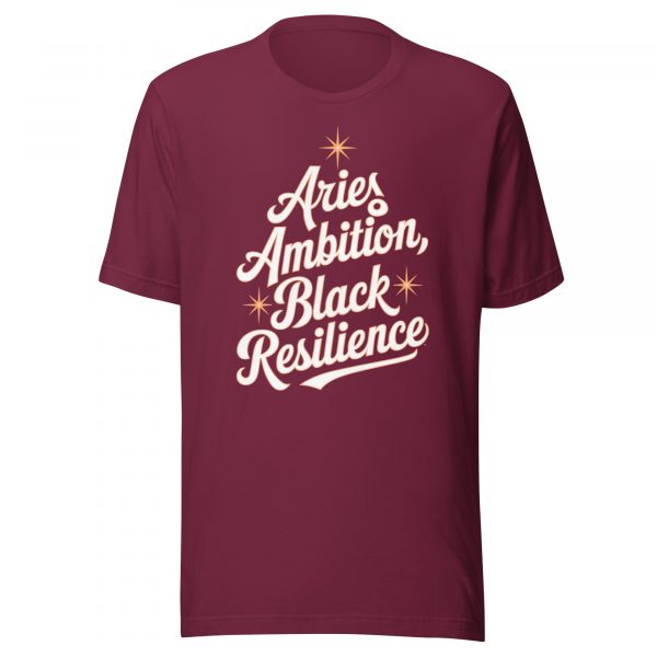 Aries Ambition: Black Resilience T-Shirt - Image 5