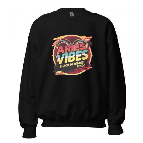 Aries Vibes: Black Heritage Pride Sweatshirt - Image 2