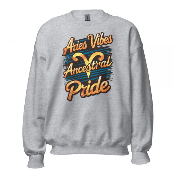 Aries Fire: Black Pride – Sweatshirt - Image 4
